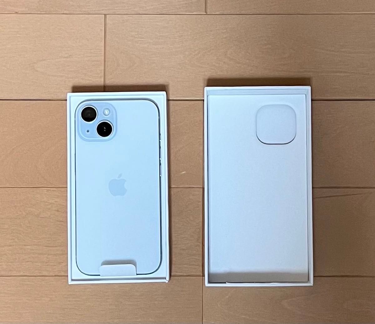新品同様 iPhone15 128GB ブルー バッテリー 100% 本体