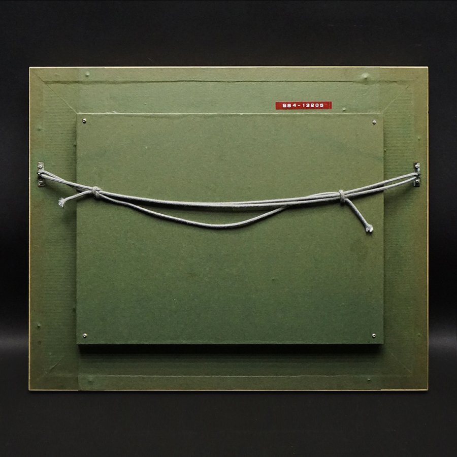 原田彰夫 直筆サイン『かとれあと実』キャンヴァスに油彩 6号 0919D