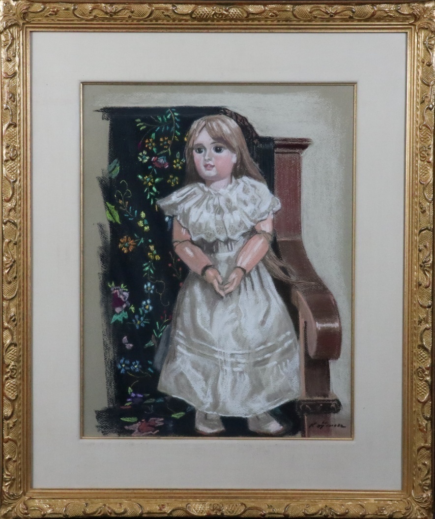 小島俊男 愛知県立芸術大学美術学部教授 パステル画 タイトル「婦人像