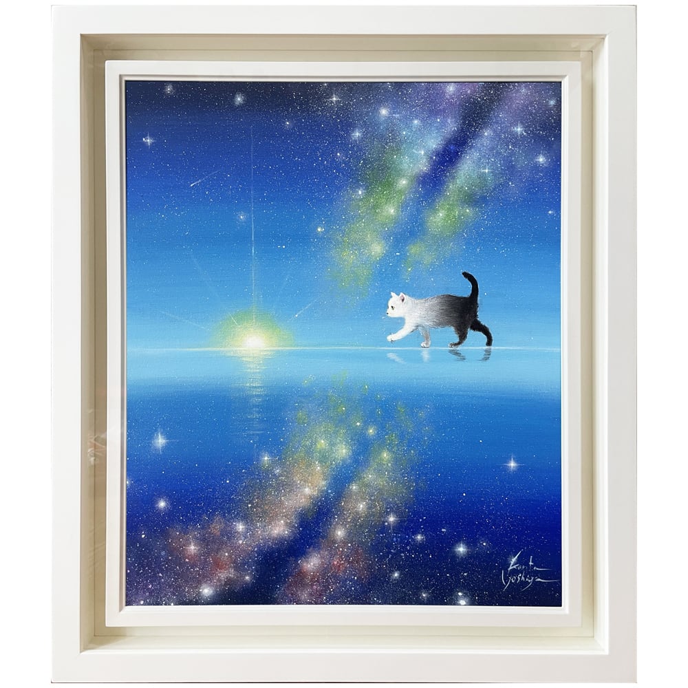 空飛ぶ画家糸川裕志の静物画、カボチャと唐辛子、油絵F 10号額入り 空