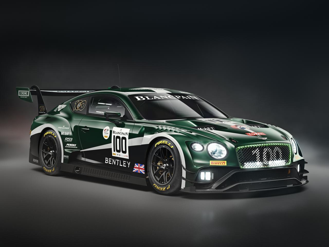 1/18 ベントレーコンチネンタルGT3-Rマットグレー 品質管理カード付