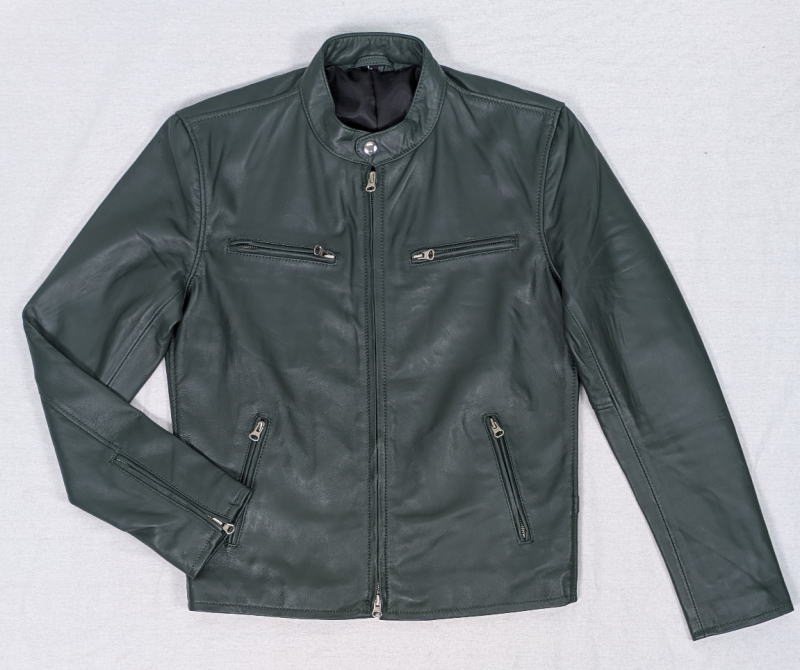 レアカラー】EKAM ラムレザー シングルライダース 短丈 羊皮 軽量 M