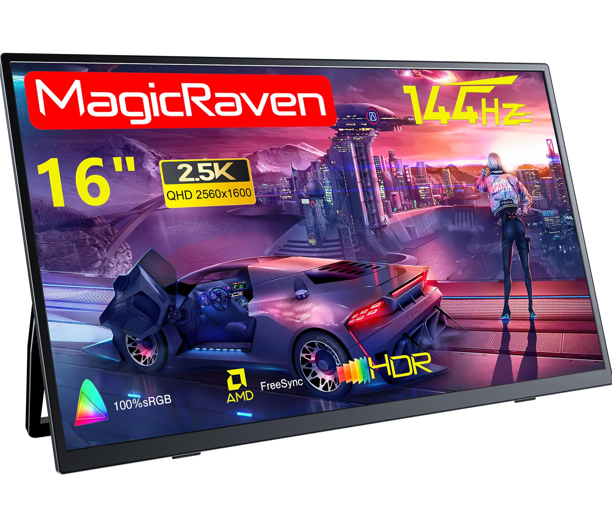 Amazon.co.jp: MAGICRAVEN/KEEPTIME モバイルモニター 2.5K 144Hz 16