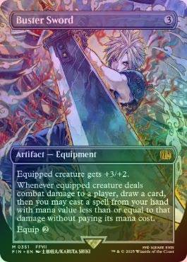 MTG バスターソード 日本語 ボーダーレス foil MTG バスターソード