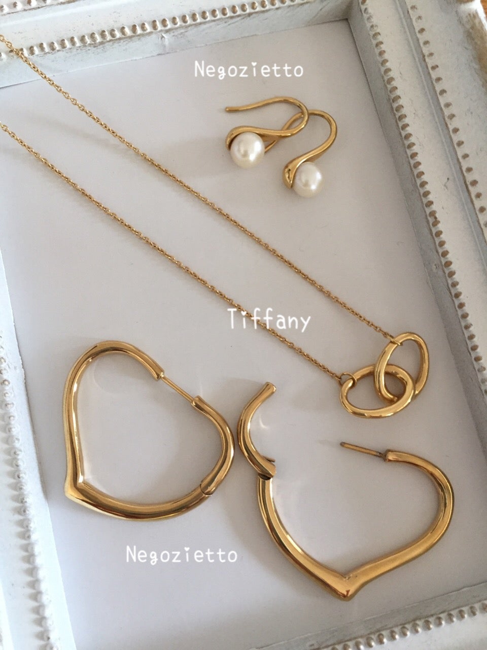 Tiffany & Co. オープンハートフープピアス スモール 楽天市場