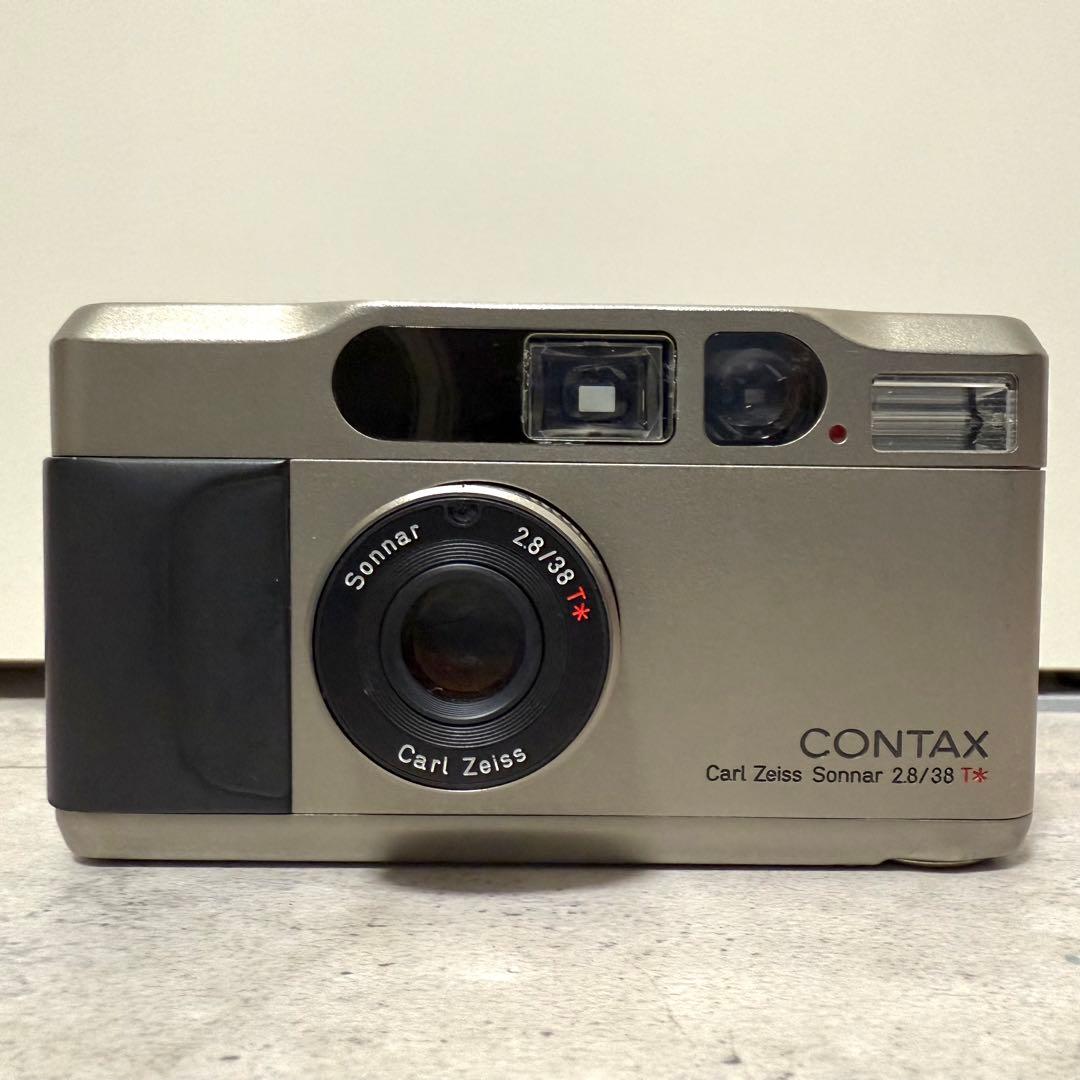 動作確認済み CONTAX T2 シルバー コンパクト フィルムカメラ CONTAX T2 コンパクトフィルムカメラ シルバー 作例あり 作例レビュー