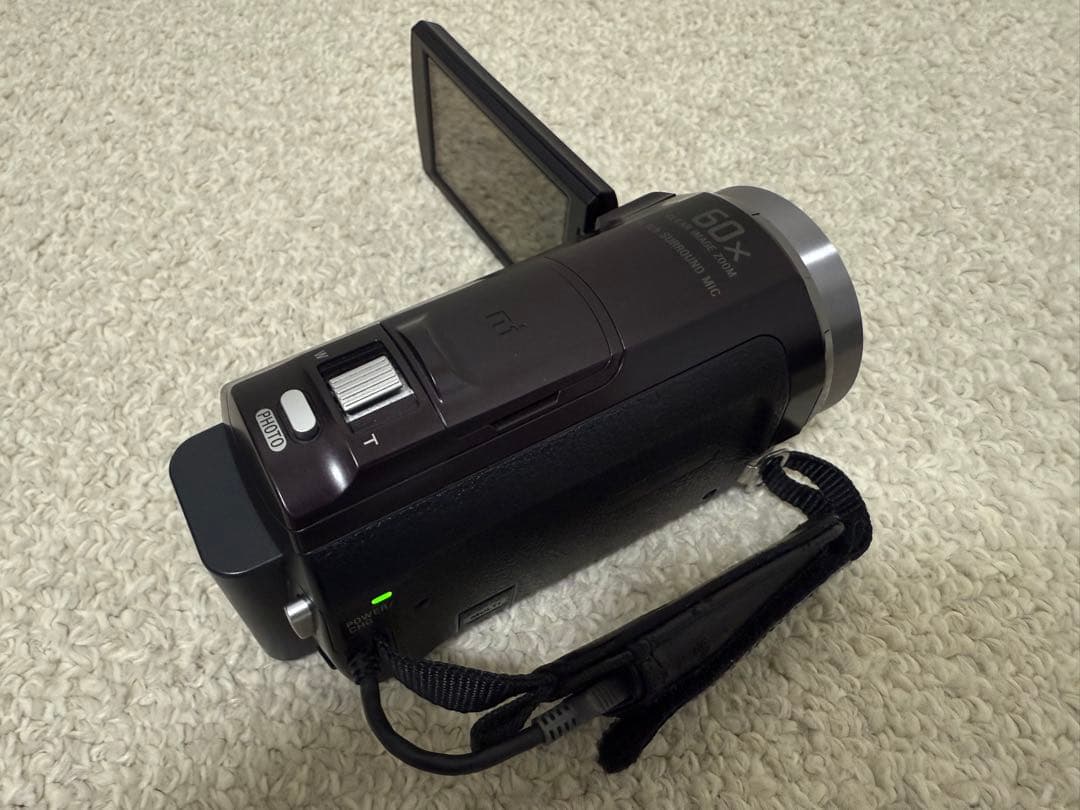 SONY HDR-CX535 ビデオカメラ ボルドーブラウン 【三脚付き】