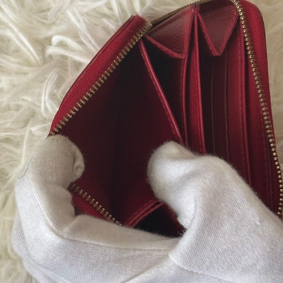 ✨️美品✨️ ルイヴィトン ヴェルニ モノグラム ケース 光沢 レザー 赤