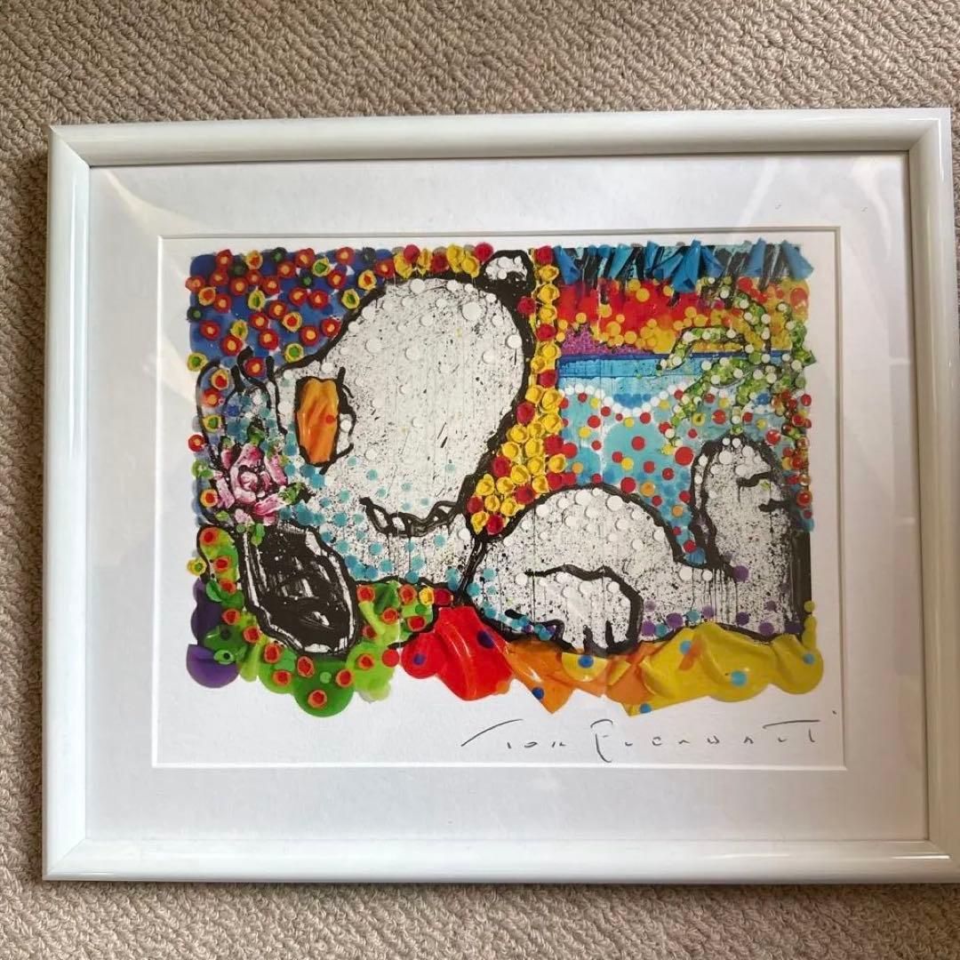 Tom Everhart Snoopy リトグラフ　直筆サイン入り Tom Everhart Super Sneaky Snoopy Numbered Signed Hand Pulled